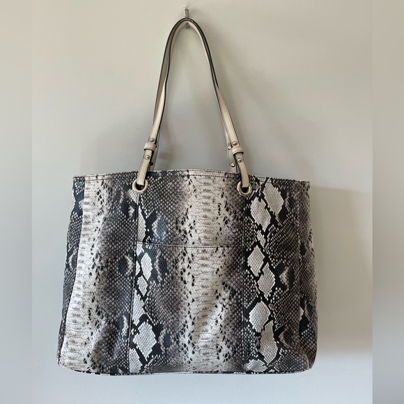 Pelle Studio Reptile Snakeskin Leather Tote Bag - Picture 1 of 8